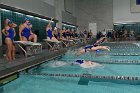 Swimming vs Babson  Wheaton College Swimming vs Babson College. - Photo By: KEITH NORDSTROM : Wheaton, Swimming, Babson